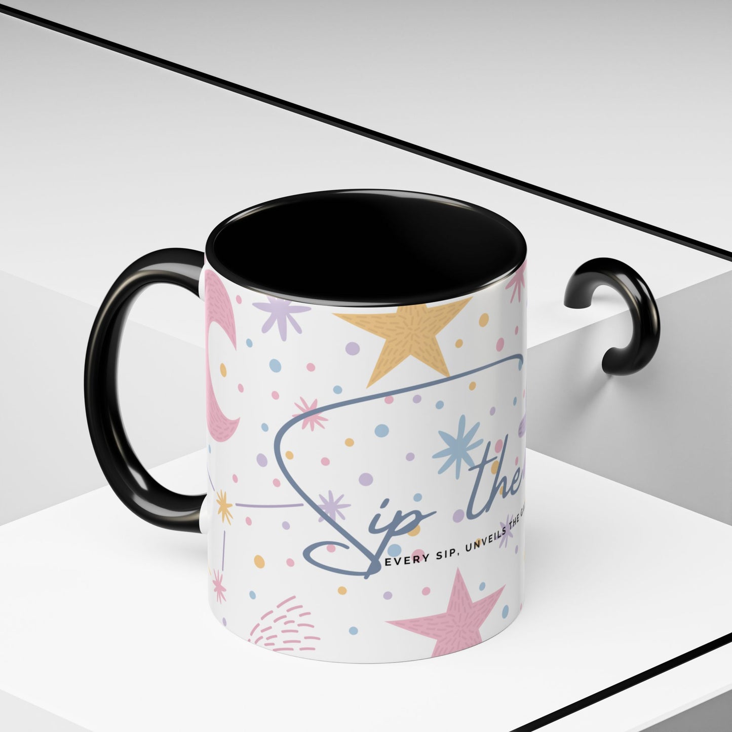 Accent Coffee Mug (11, 15oz) _ N3+ Series ACMUG PT2WW007_ Limited Edition Blend Style & Functionality by WesternWaves:
