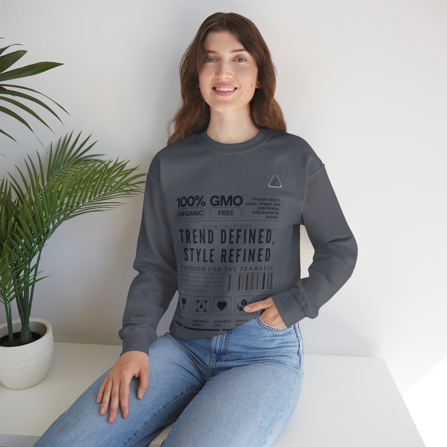 Unisex Heavy Blend™ Crewneck Sweatshirt_ N2 Series SPW UHBCSS PT2WW003_ Limited Edition 'DROPS' Brand Raw Classics by WesternWaves: