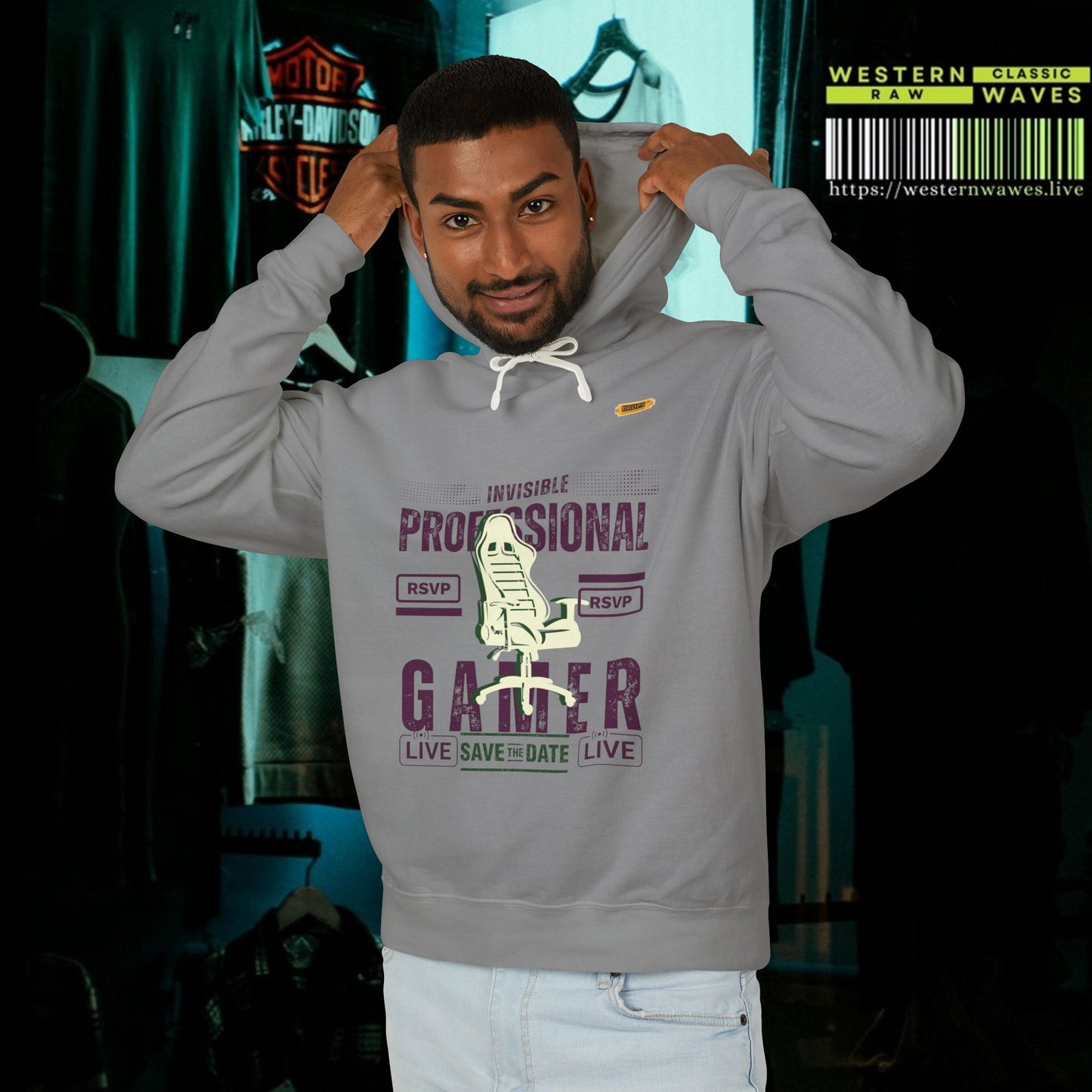 Unisex Lightweight Hooded Sweatshirt – N2* Series USLWHSS PT2WW027_ Limited Edition Crafted Comfort by WesternWaves: