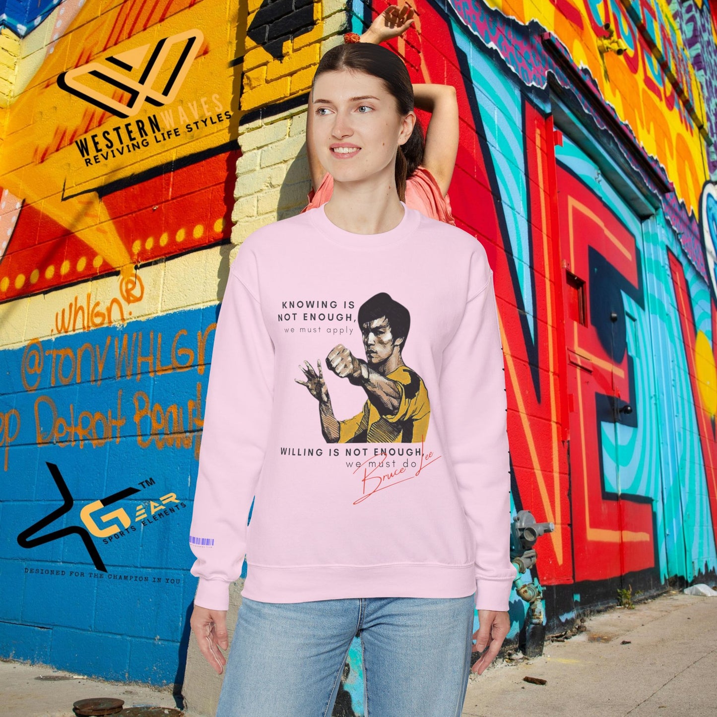 Unisex Heavy Blend™ Crewneck Sweatshirt_ N2+ Sports Series UHBCSS PT2WW008_ Limited Edition ‘Zeztz’ Brand Sports Elements by WesternWaves: