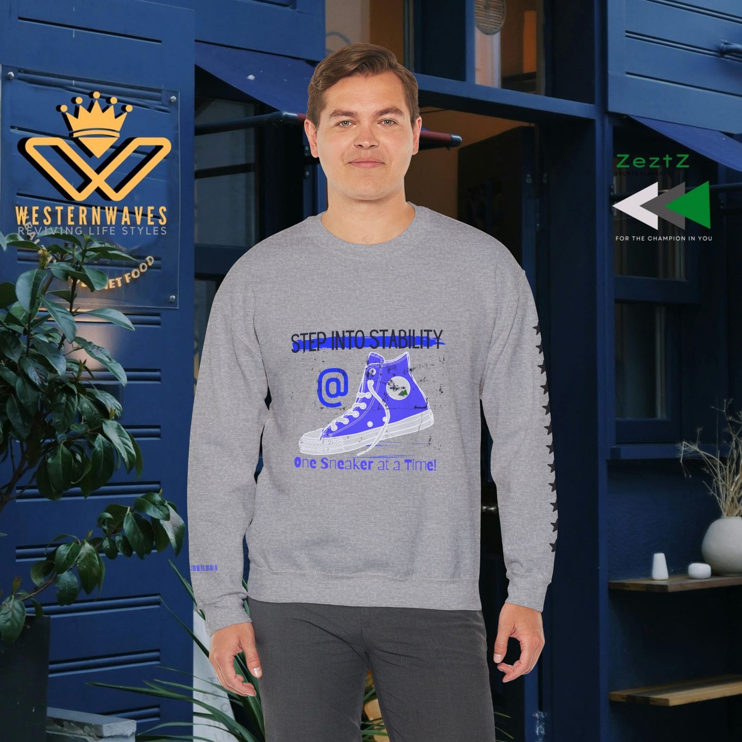 Unisex Heavy Blend™ Crewneck Sweatshirt_ N3+ Series UHBCSS PT2WW031_ Limited Edition Pure Luxury By WesternWaves: