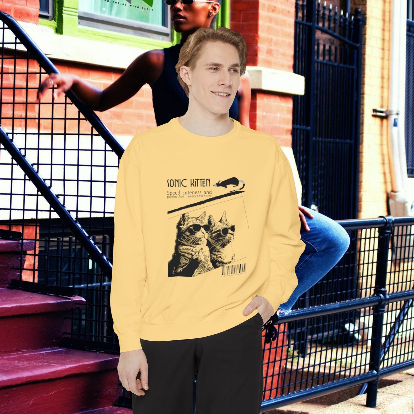 Unisex Garment-Dyed Sweatshirt_ N3+ Series SPW UGDSS PT2WW003_WesternWaves Limited Edition