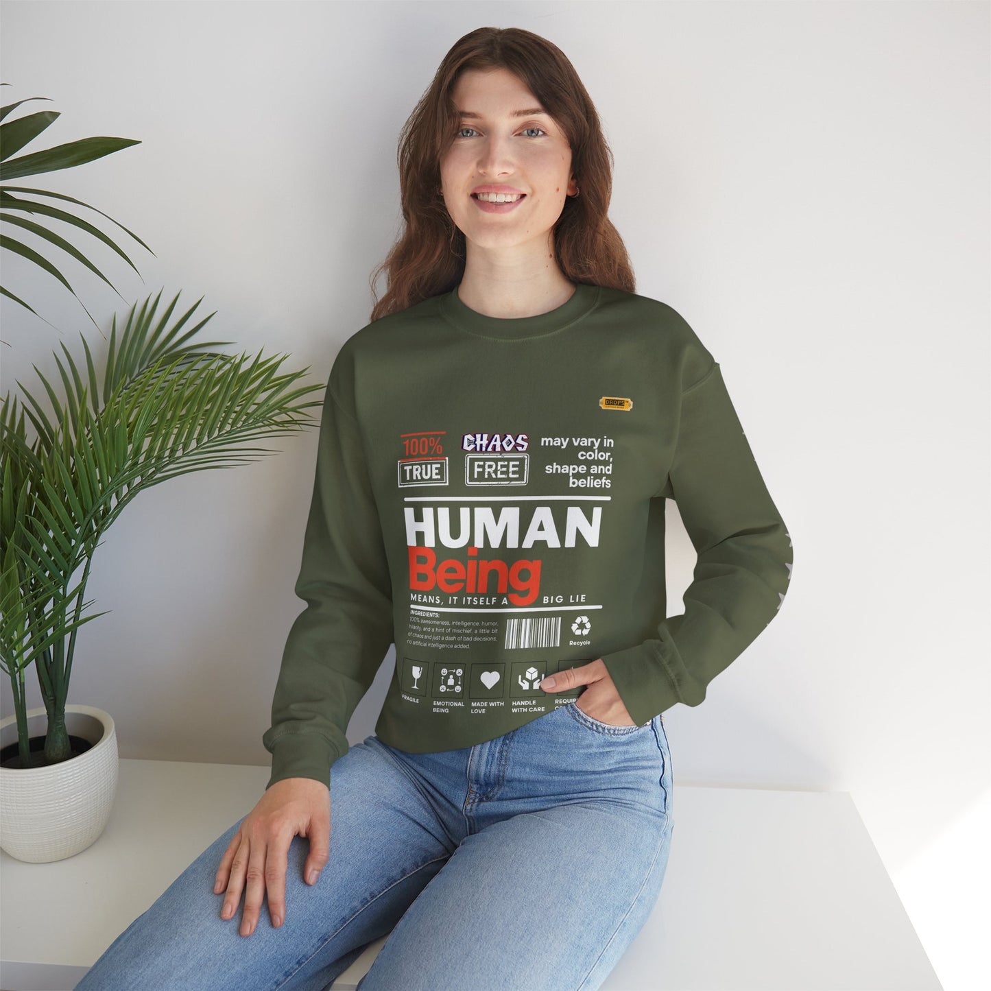 Unisex Heavy Blend™ Crewneck Sweatshirt_ N2 Series UHBCSS PT2WW019_ Limited Edition Pure Luxury By WesternWaves: