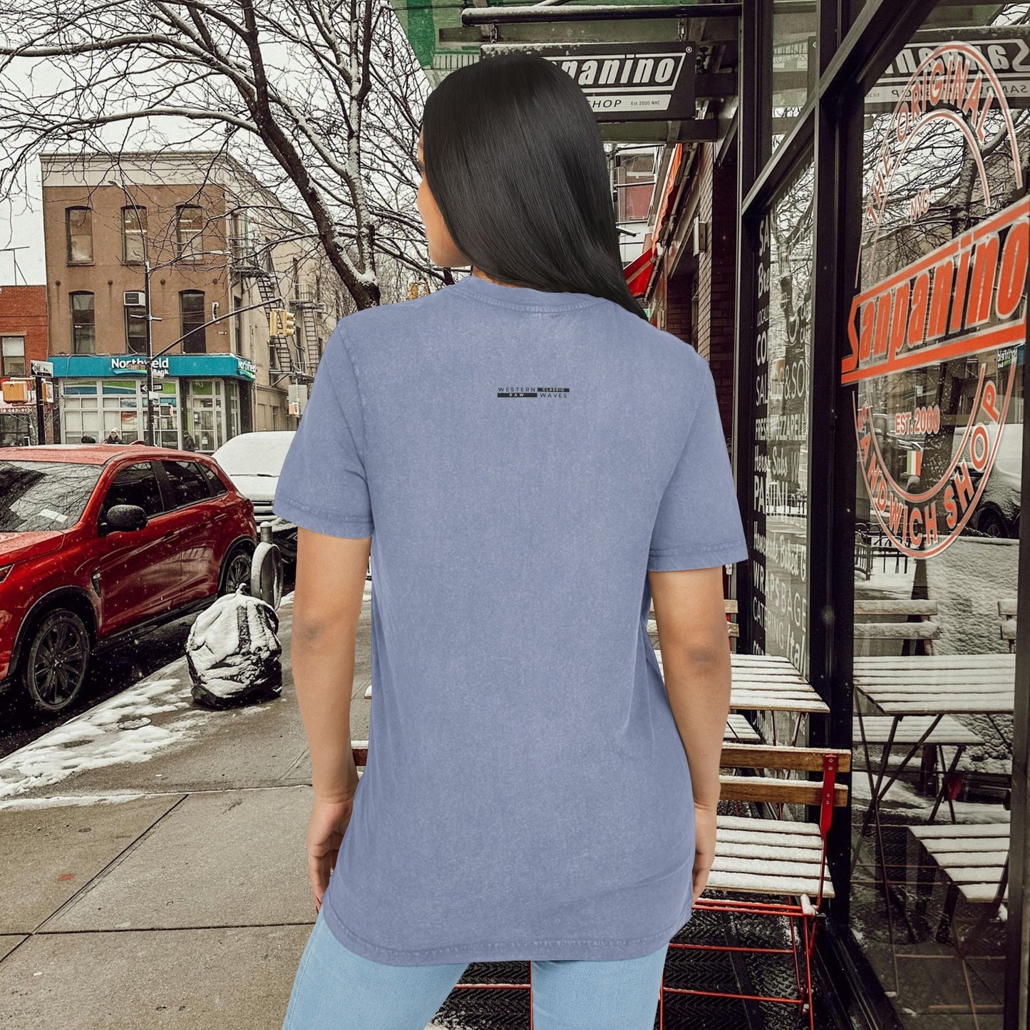 Acid Washed Round Neck Tee_ N7+ Series AWRNTEE PT2WW001_ Limited Edition by WesternWaves:
