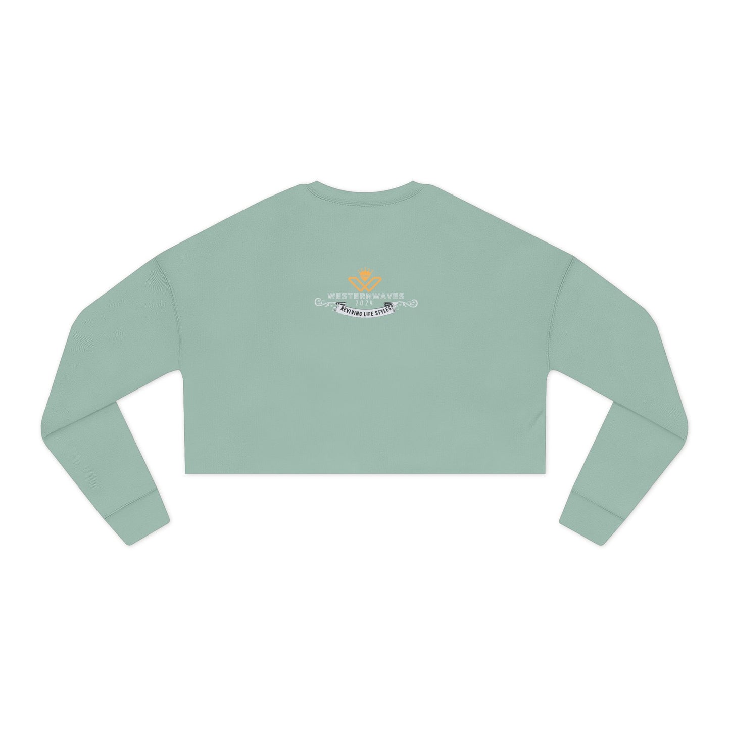 Women's Cropped Sweatshirt_ N3+ Series WCSS PT2WW003_ Limited Edition Utmost Comfort by WesternWaves: