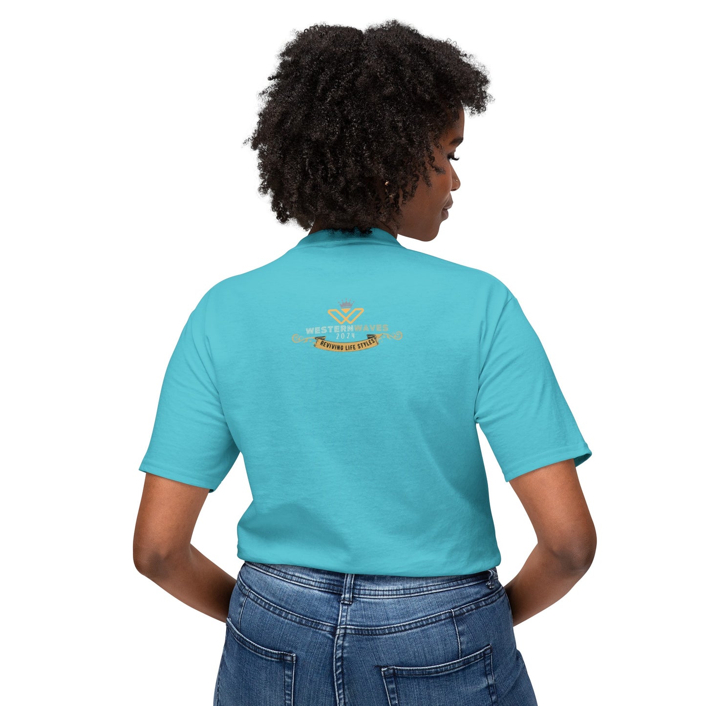 Unisex HD Cotton™ T-shirt_ N+ Series USHDCTS PT2WW002_ Limited Edition Unisex HD Cotton™ T-shirt by WesternWaves