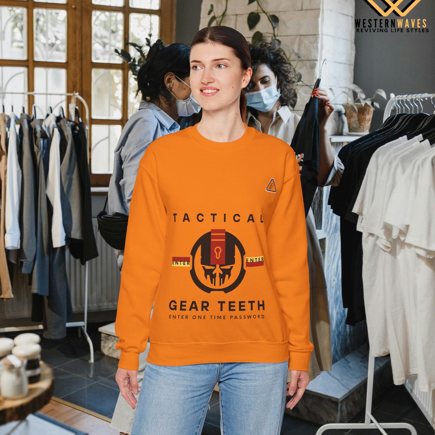 Unisex Heavy Blend™ Crewneck Sweatshirt_ N2 Series UHBCSS PT2WW005_ Limited Edition by WesternWaves: