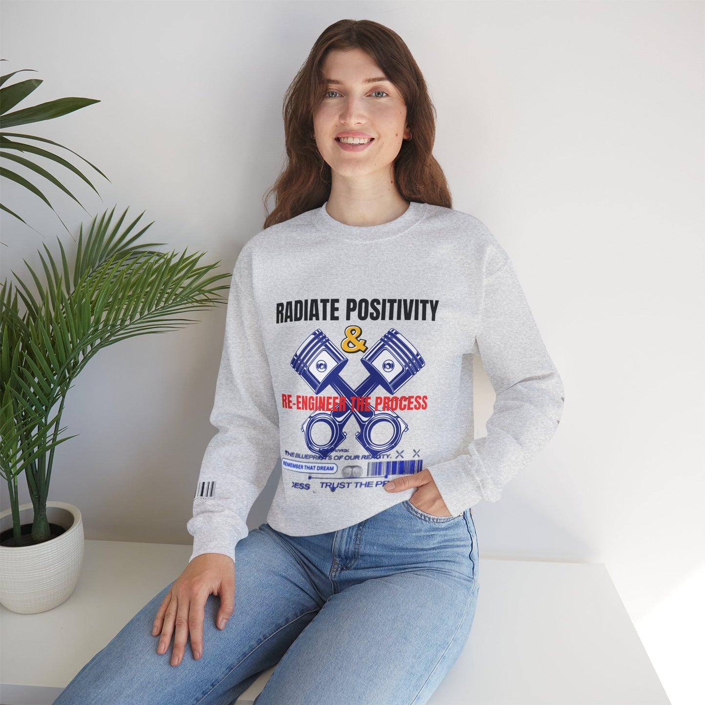 Unisex Heavy Blend™ Crewneck Sweatshirt_ N2+ Series UHBCSS PT2WW003_ Limited Edition Pure Luxury by WesternWaves: