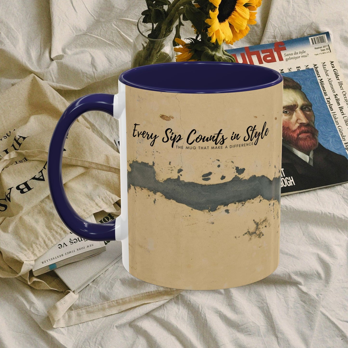 Accent Coffee Mug (11, 15oz) _ N3+ Series ACMUG PT2WW005_ Limited Edition Blend Style & Functionality by WesternWaves: