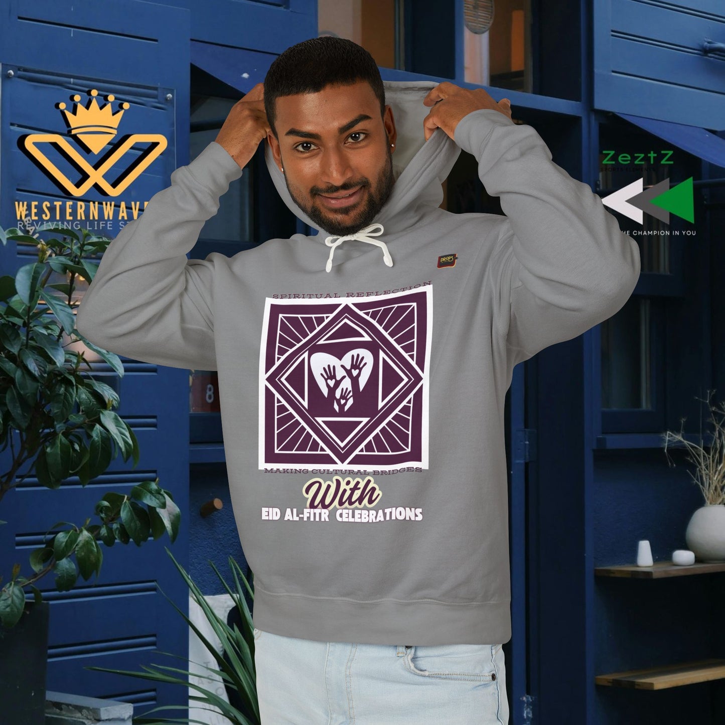Unisex Lightweight Hooded Sweatshirt – N2+ Series USLWHSS PT2WW023_ Limited Edition Crafted Comfort by WesternWaves: