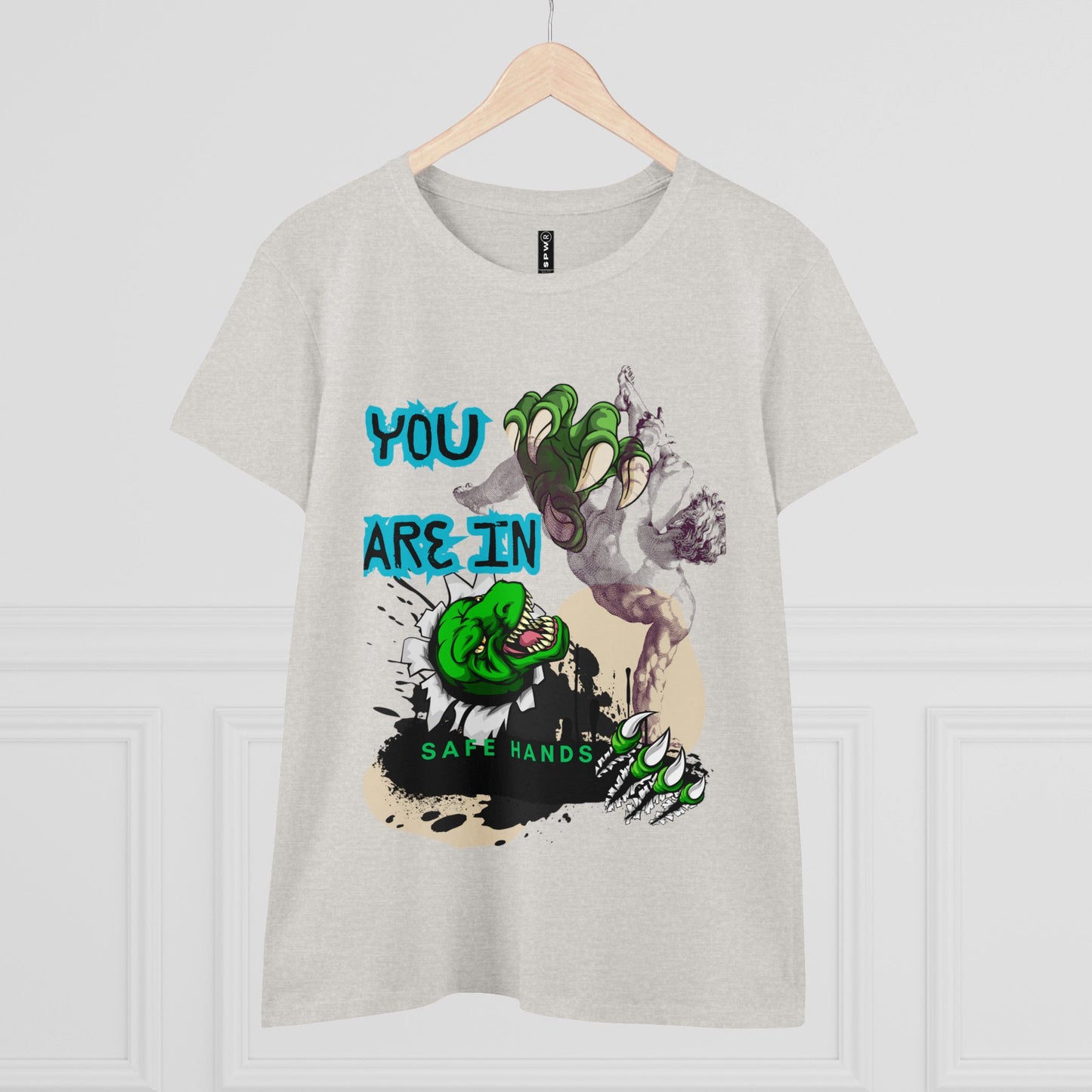 Women's Midweight Cotton Tee_ Essential Comfort_ N2+ Series SSTS PT2WW004_ Limited Edition Perfect Blend of Comfort by WesternWaves: