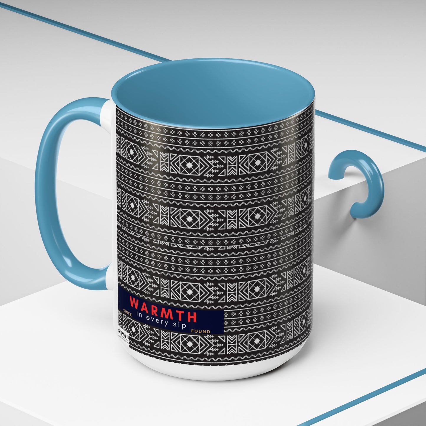 Accent Coffee Mug 11, 15oz_ N2 Series ACM11OZ PT2WW007_ Vibrant Limited Edition Design by WesternWawes: