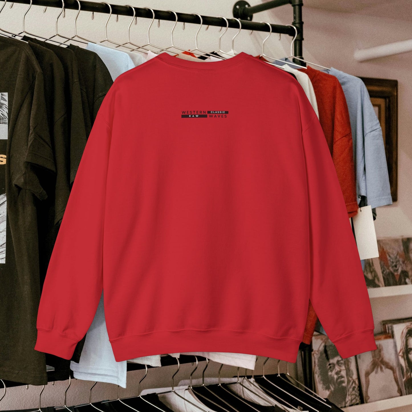 Unisex Heavy Blend™ Crewneck Sweatshirt_ N2 Series UHBCSS PT2WW007_ Limited Edition Pure Luxury for Every Occasion by WesternWaves: