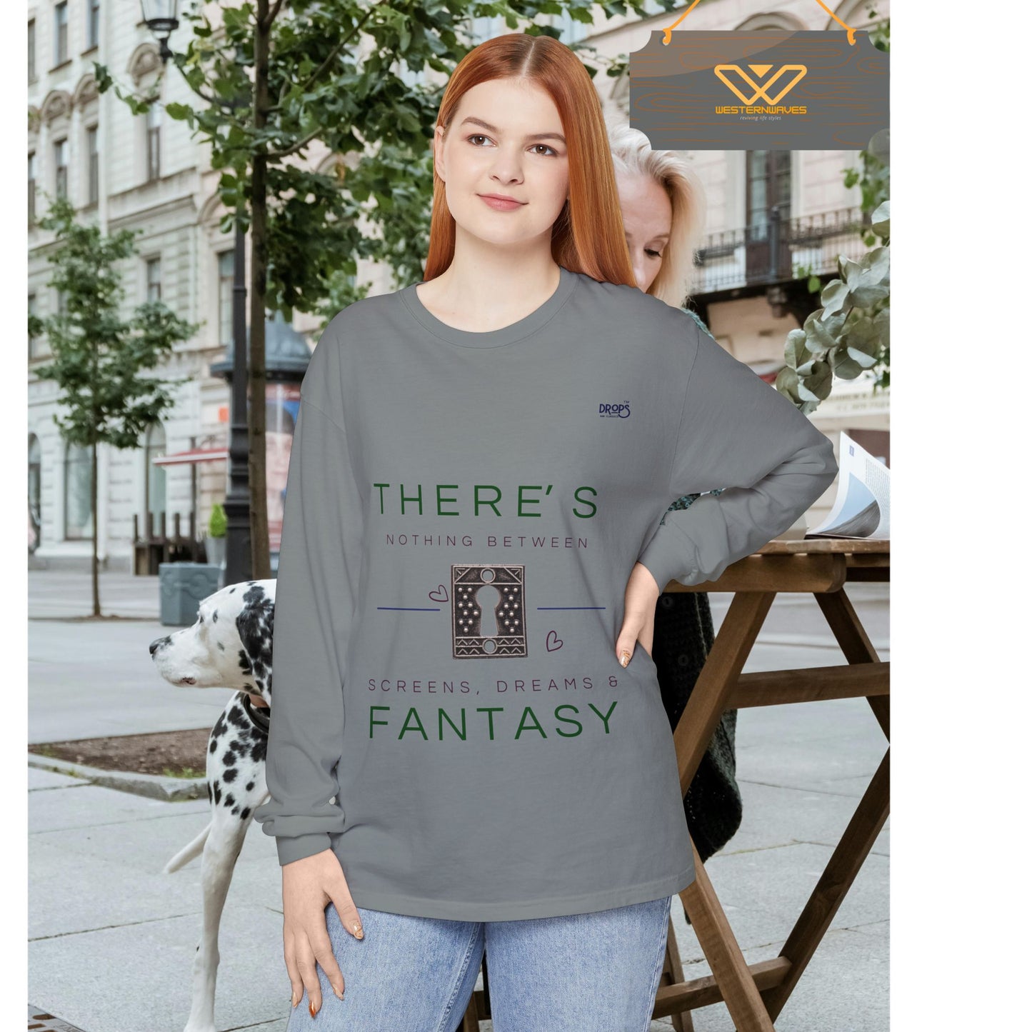 Unisex Long Sleeve T-Shirt_ N7+ Series USLSTSHIRT PT2WW001_ Limited Edition Trendy Vibes by WesternWaves: