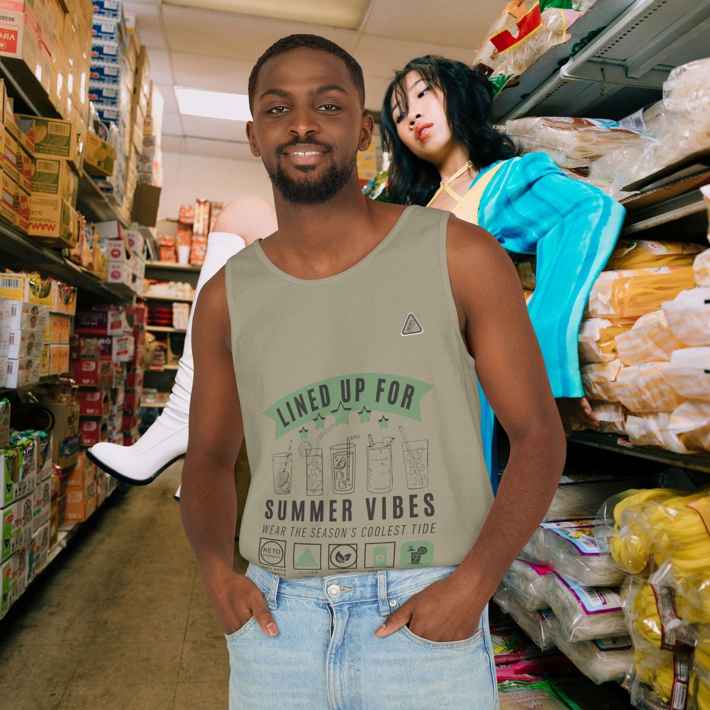 Unisex Garment-Dyed Tank Top_ Series N7* USDYEDTTOPS PT2WW001_ Limited Edition by WesternWaves: