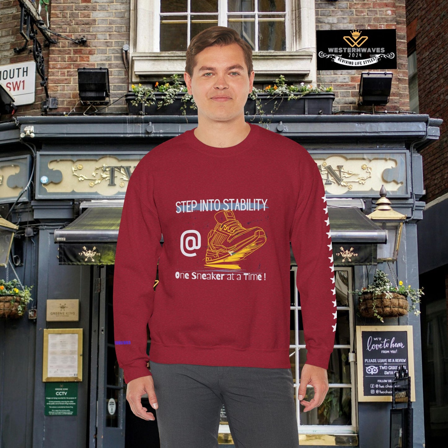 Unisex Heavy Blend™ Crewneck Sweatshirt_ N3+ Series UHBCSS PT2WW033_ Limited Edition Pure Luxury By WesternWaves: