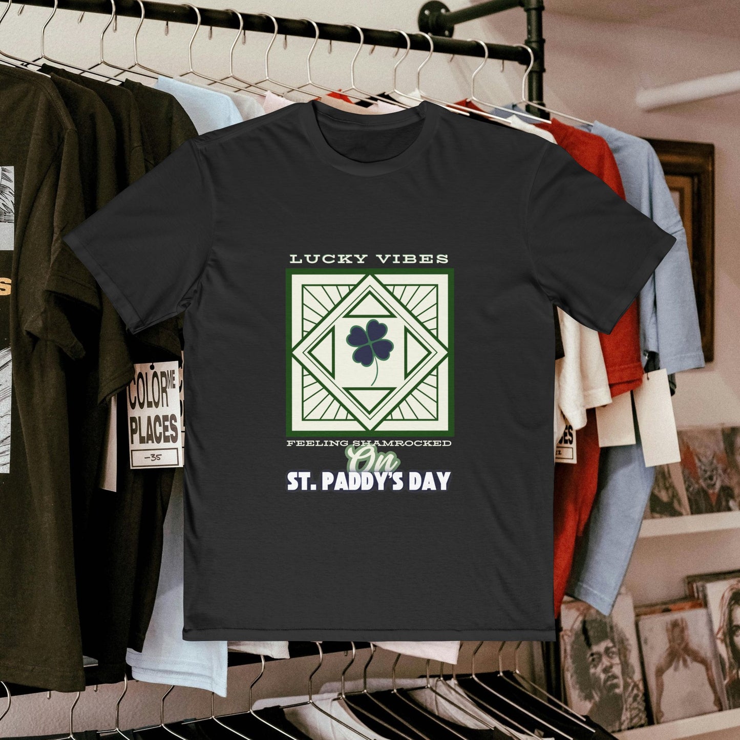 Men's Very Important Tee_ N3+ Series MVITEE PT2WW001_ Limited Edition Paddy's Day Vibrations by WesternWaves: