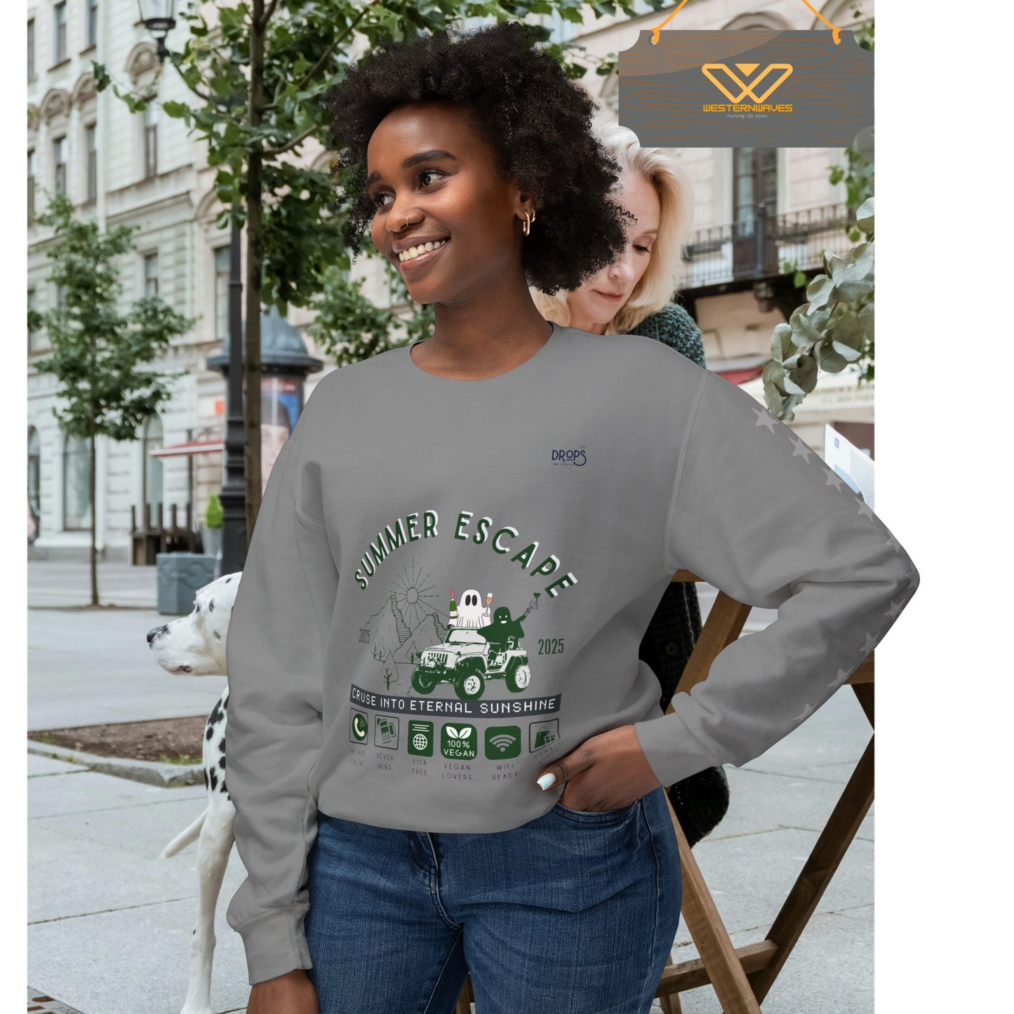 Unisex Summer Escape Crewneck Sweatshirt - Cruise into Eternal Sunshine_ 10 May 2025_ 001