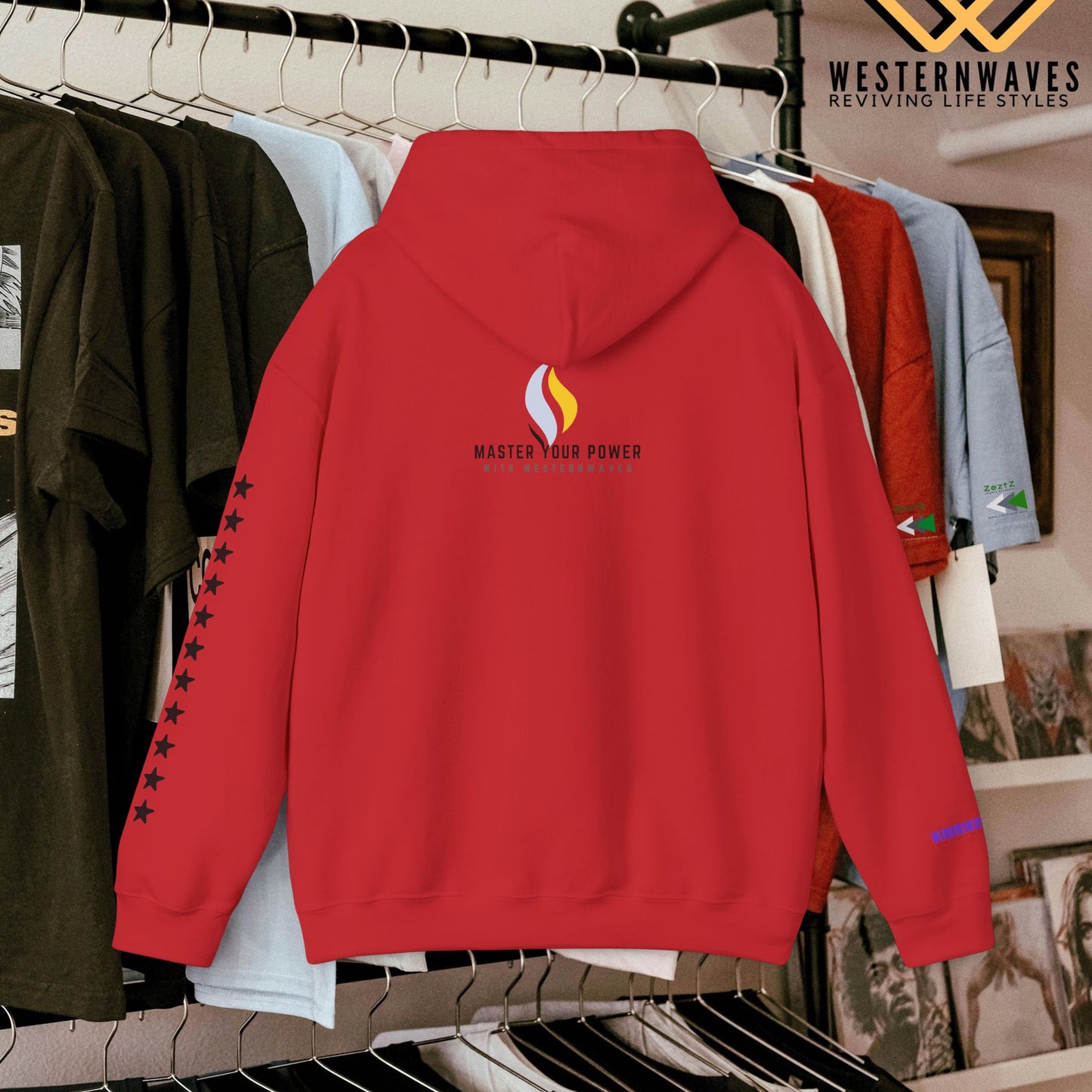 Unisex Heavy Blend™ Hooded Sweatshirt_ N2+ Series USHBHSS PT2WW007_Limited Edition Pinnacle of Comfort & Style by WesternWaves:
