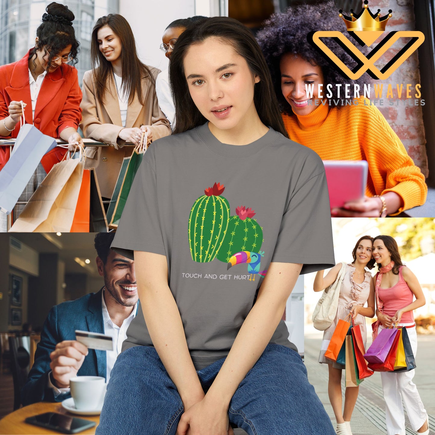 Unisex Heavy Faded Tee_ N3+ Series USHFTEE PT2WW006_ Vintage Vibes Limited Edition Tee by WesternWaves
