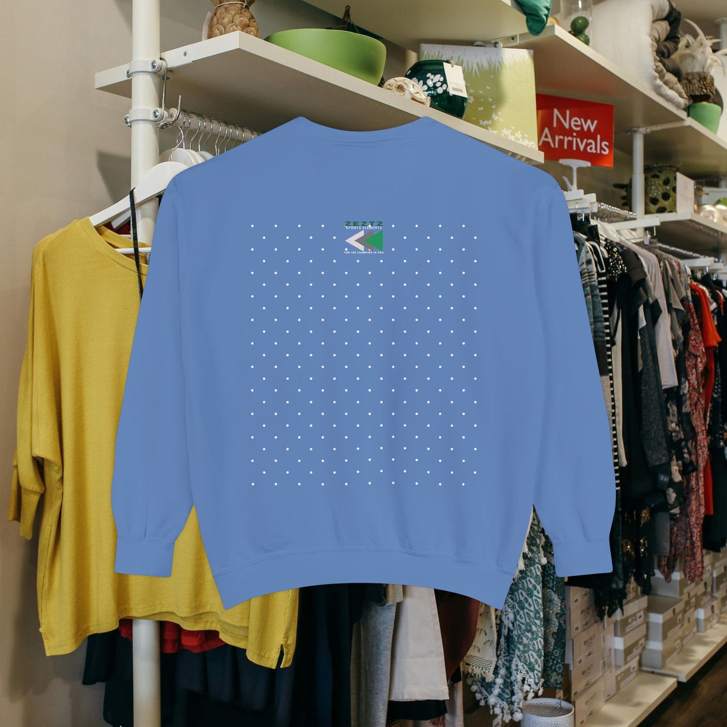 Unisex Garment-Dyed Sweatshirt_ N2 Series USGDSS PT2WW001_ Limited Edition Masterpiece of ‘ZeztZ’ Sports Brand Luxury & Casual Comfort by WesternWaves: