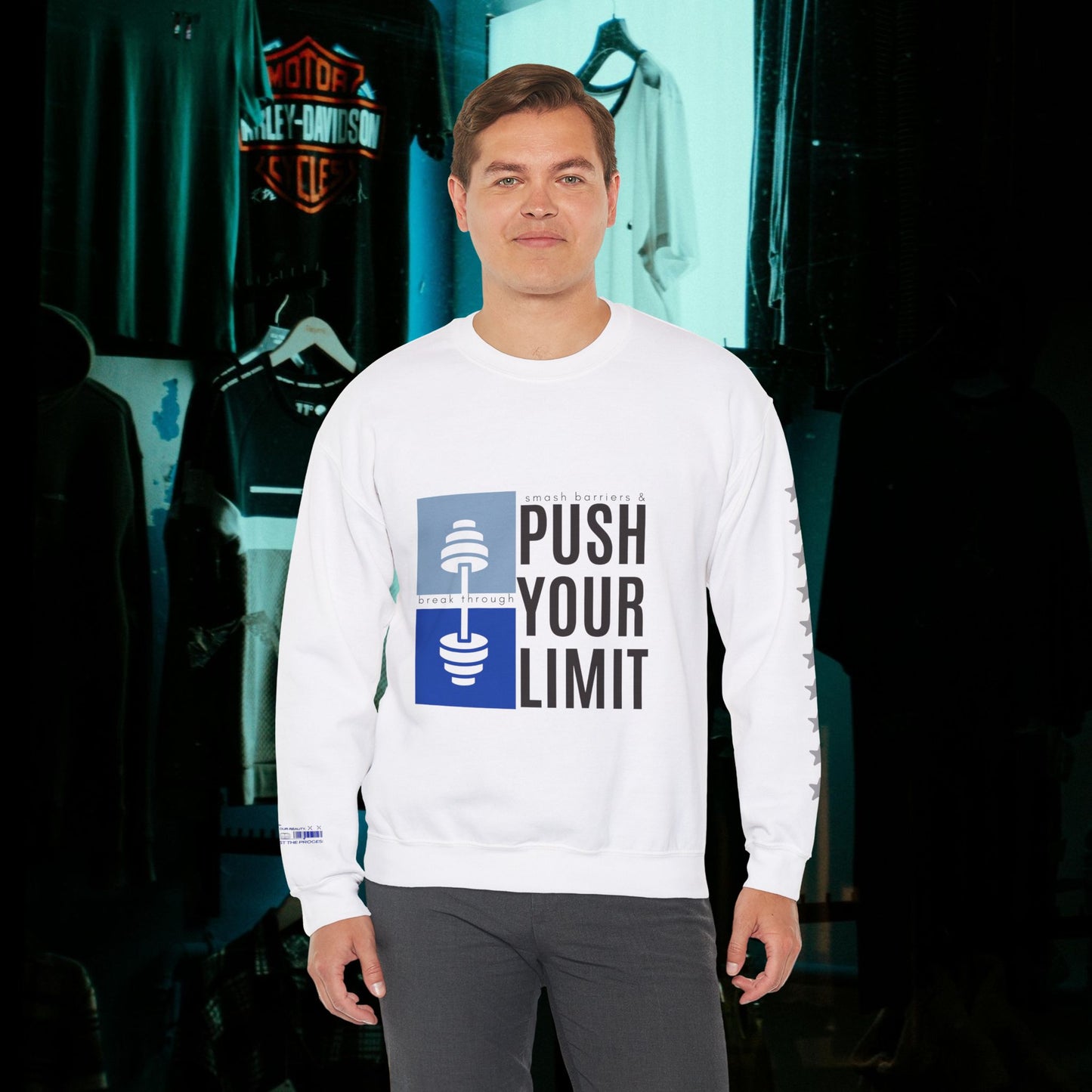 Unisex Heavy Blend™ Crewneck Sweatshirt_ N+ Series UHBCSS PT2WW027_ Limited Edition by WesternWaves: