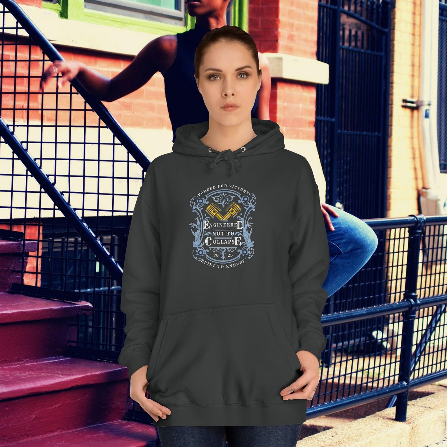 Unisex College Hoodie_ N3+ Series SCH PT2WW004_ Limited Edition Timeless Unisex Design by WesternWaves: