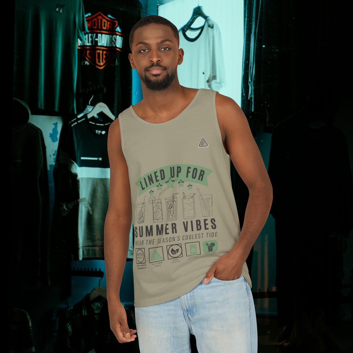 Unisex Garment-Dyed Tank Top_ Series N7* USDYEDTTOPS PT2WW001_ Limited Edition by WesternWaves: