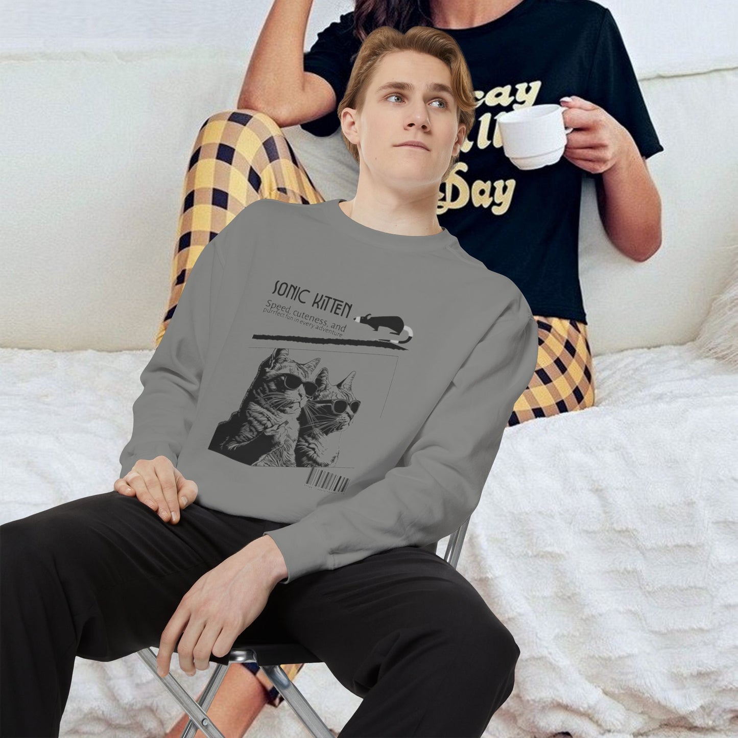 Unisex Garment-Dyed Sweatshirt_ N3+ Series SPW UGDSS PT2WW003_WesternWaves Limited Edition