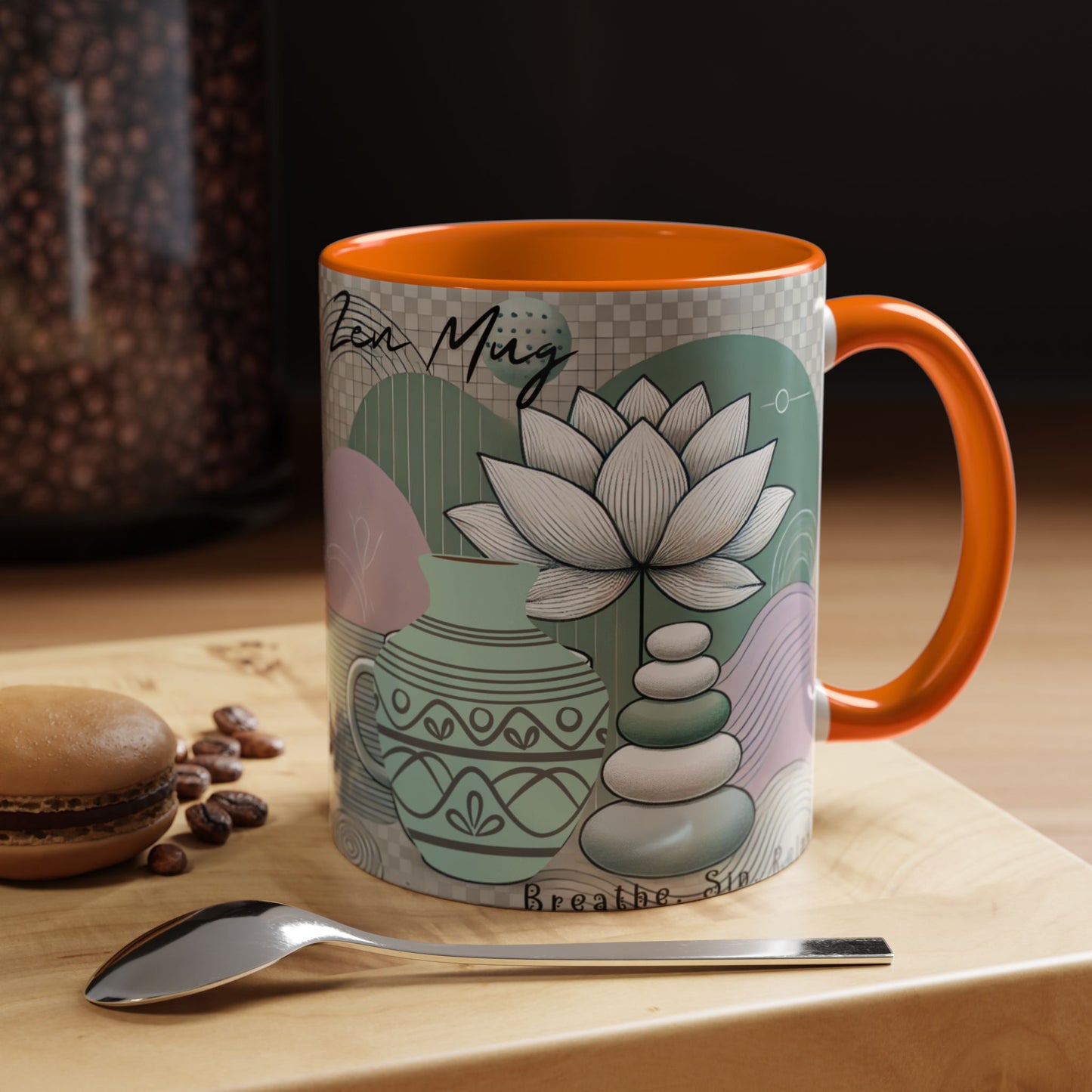 Accent Coffee Mug (11, 15oz) _ N3+ Series ACMUG PT2WW006_ Limited Edition Blend Style & Functionality by WesternWaves: