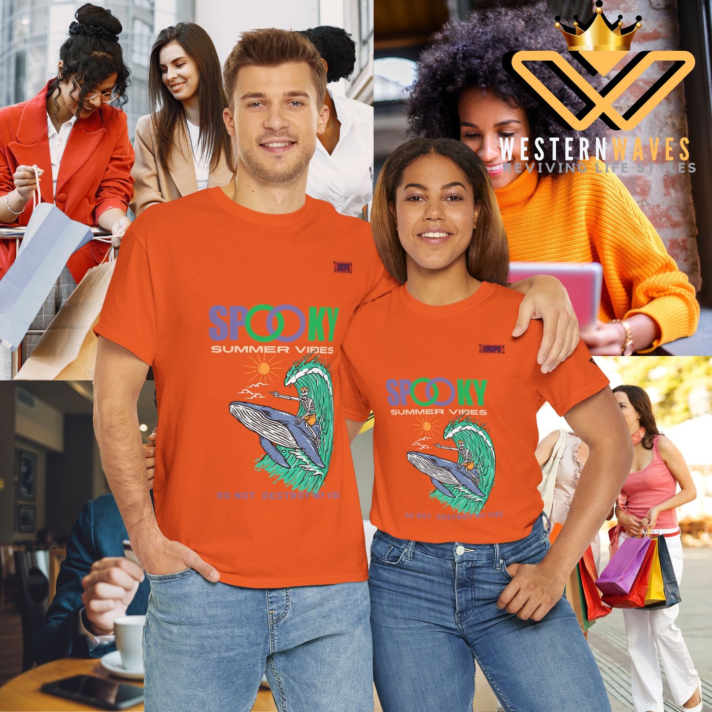 Unisex Heavy Cotton Tee_ Crafted from premium 100% cotton_ N2* Series UHCT PT2WV008_ Limited Edition Epitome of Comfort & Durability by WesternWaves: