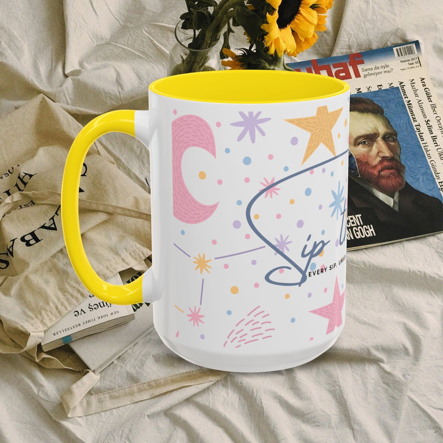 Accent Coffee Mug (11, 15oz) _ N3+ Series ACMUG PT2WW007_ Limited Edition Blend Style & Functionality by WesternWaves:
