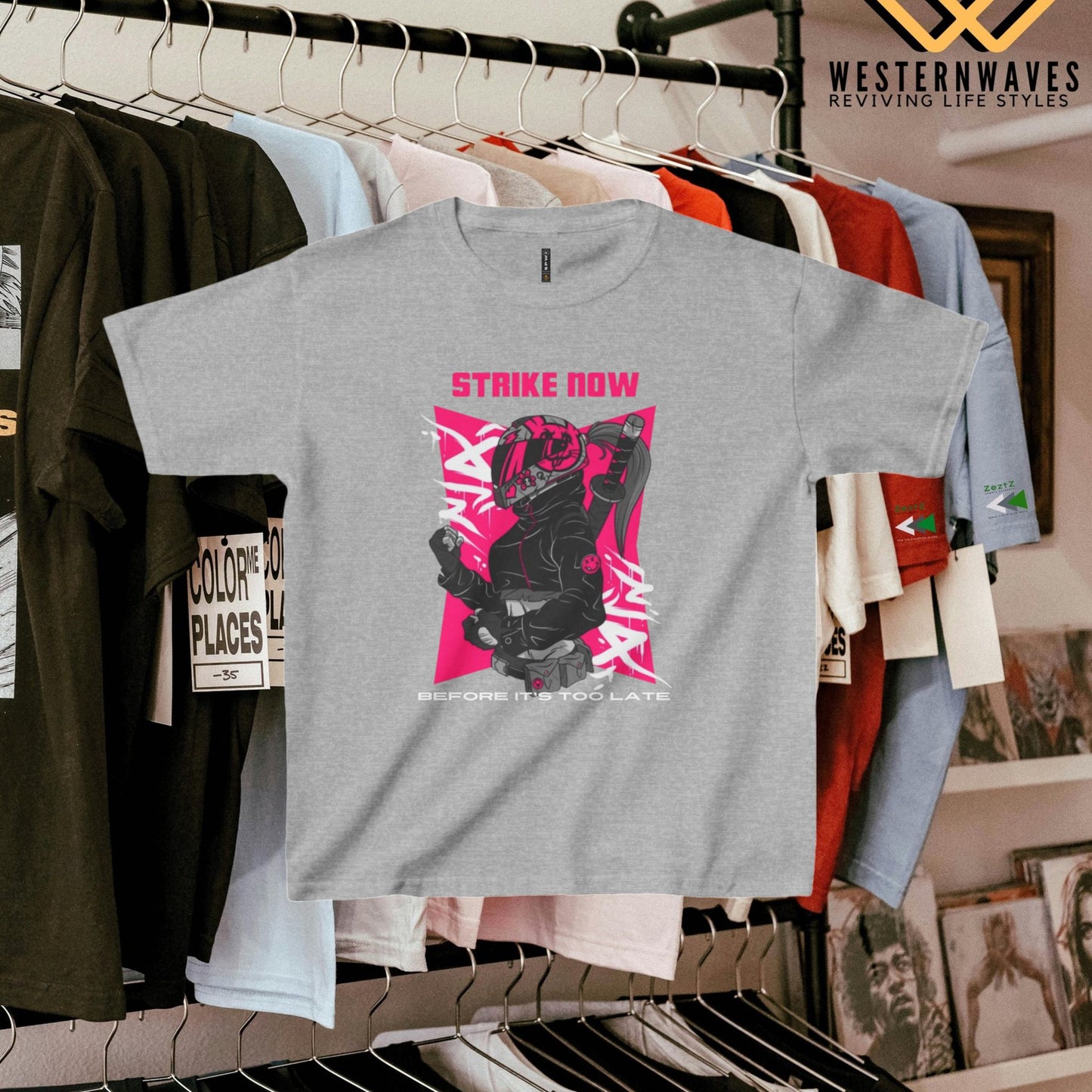 Kids Heavy Cotton™ Tee_ N2+ Series KHCT PT2WW003_ Limited Edition Durable Comfort for Every Adventure by WesternWaves: