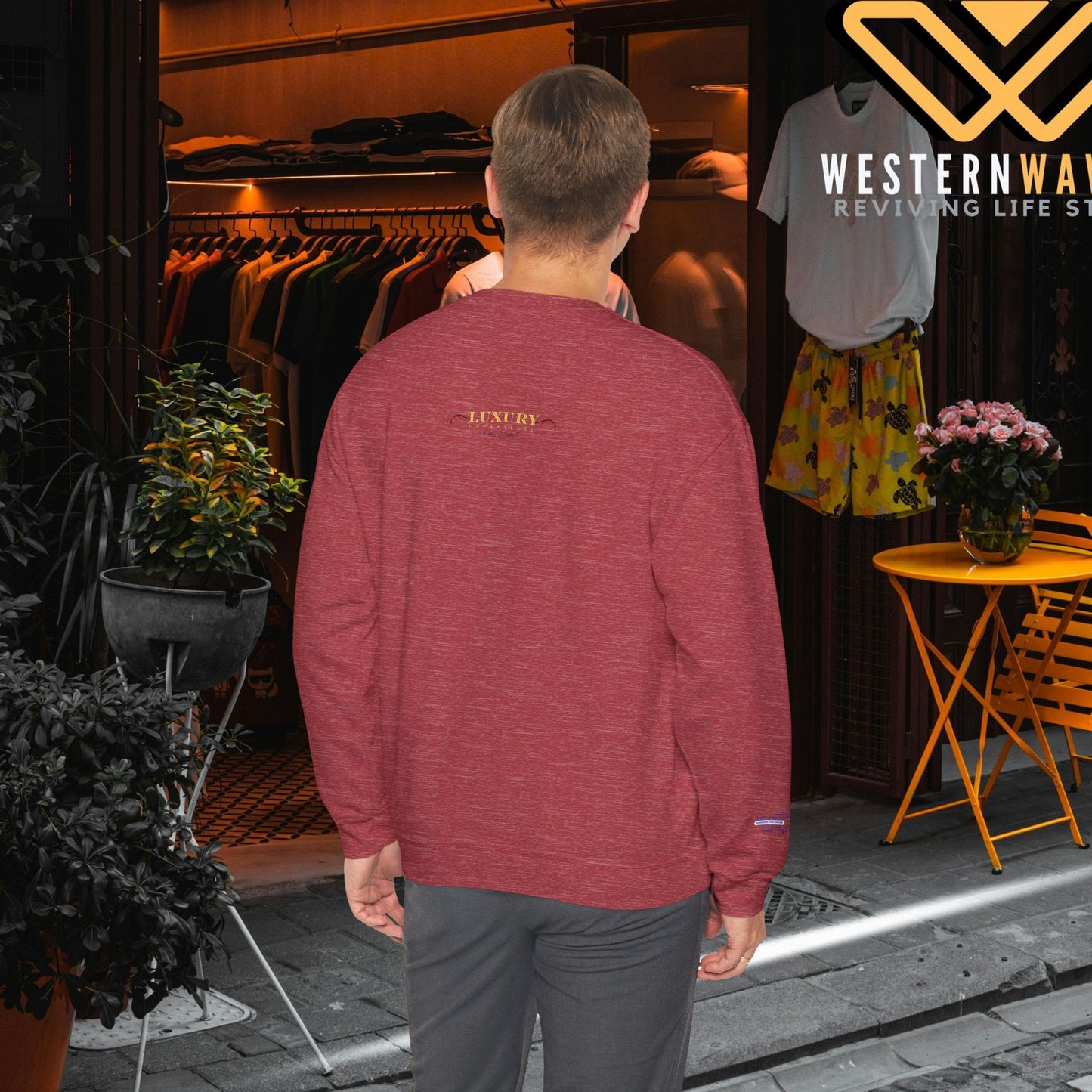 Unisex Heavy Blend™ Crewneck Sweatshirt_ N+ Series UHBCSS PT2WW028_ Limited Edition by WesternWaves: