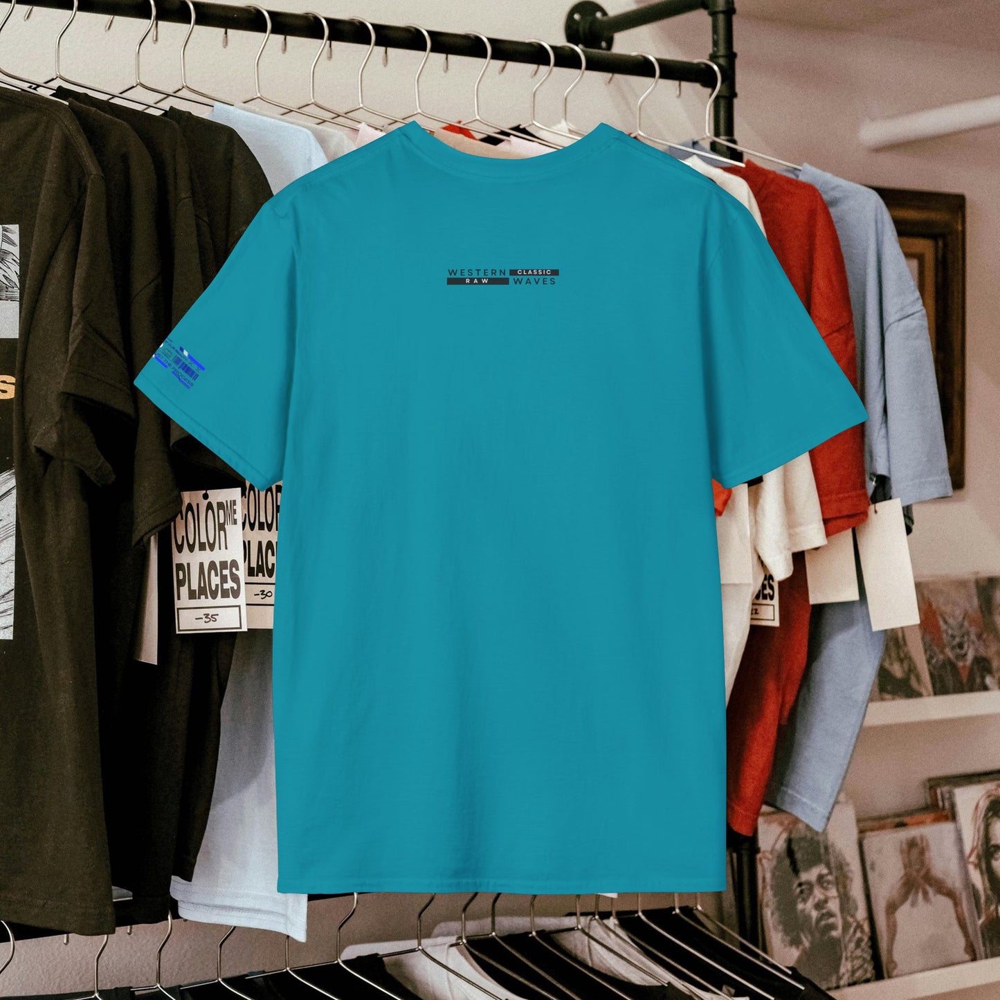 Unisex Softstyle T-Shirt_ N2+ Series SPW USSTS FT2WW008_ Redefine Relaxation Limited Edition by WesternWaves: