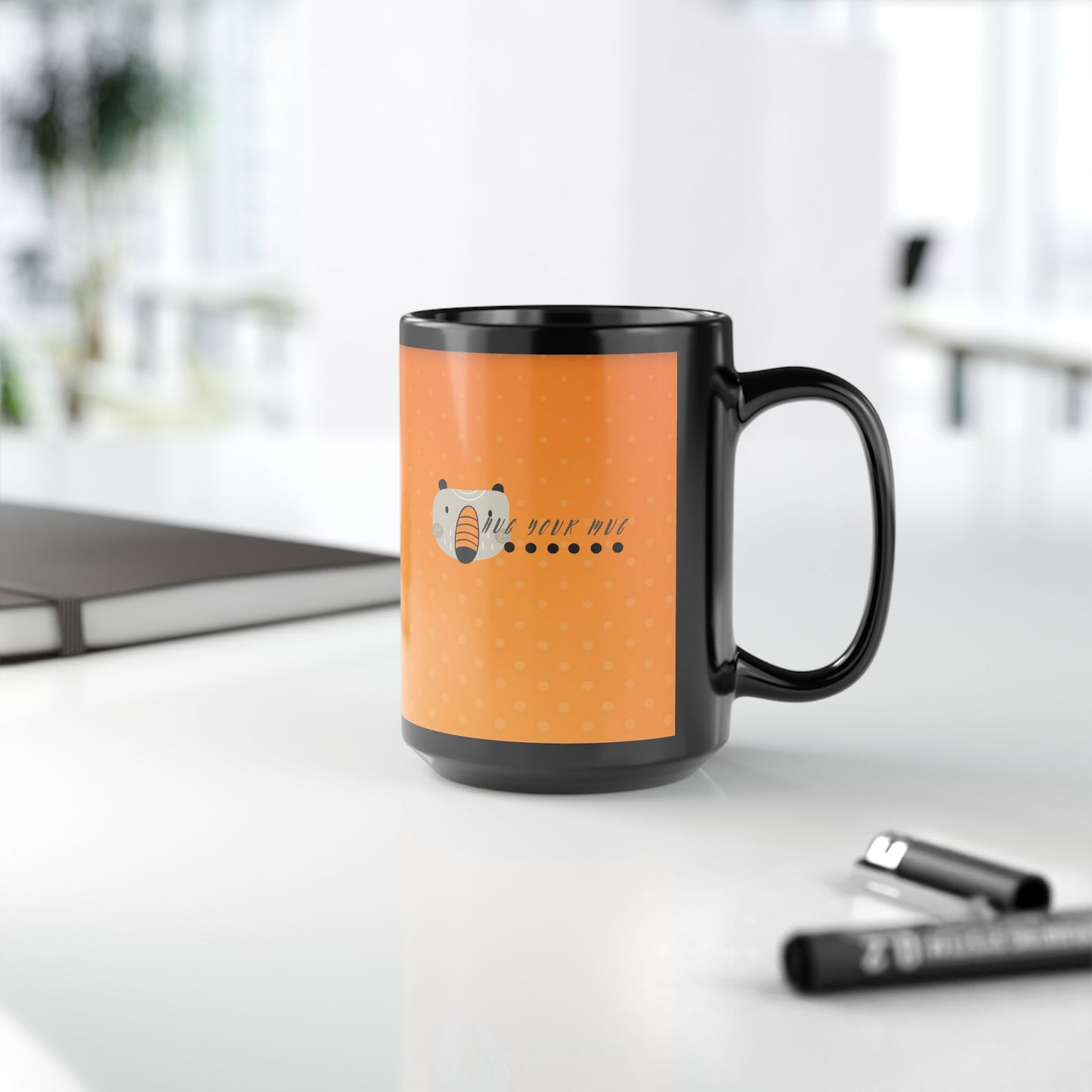 Black Mug (11oz, 15oz) _Back to School Series_ CBM PT2WW002_ Limited Edition Statement Piece by WesternWaves: