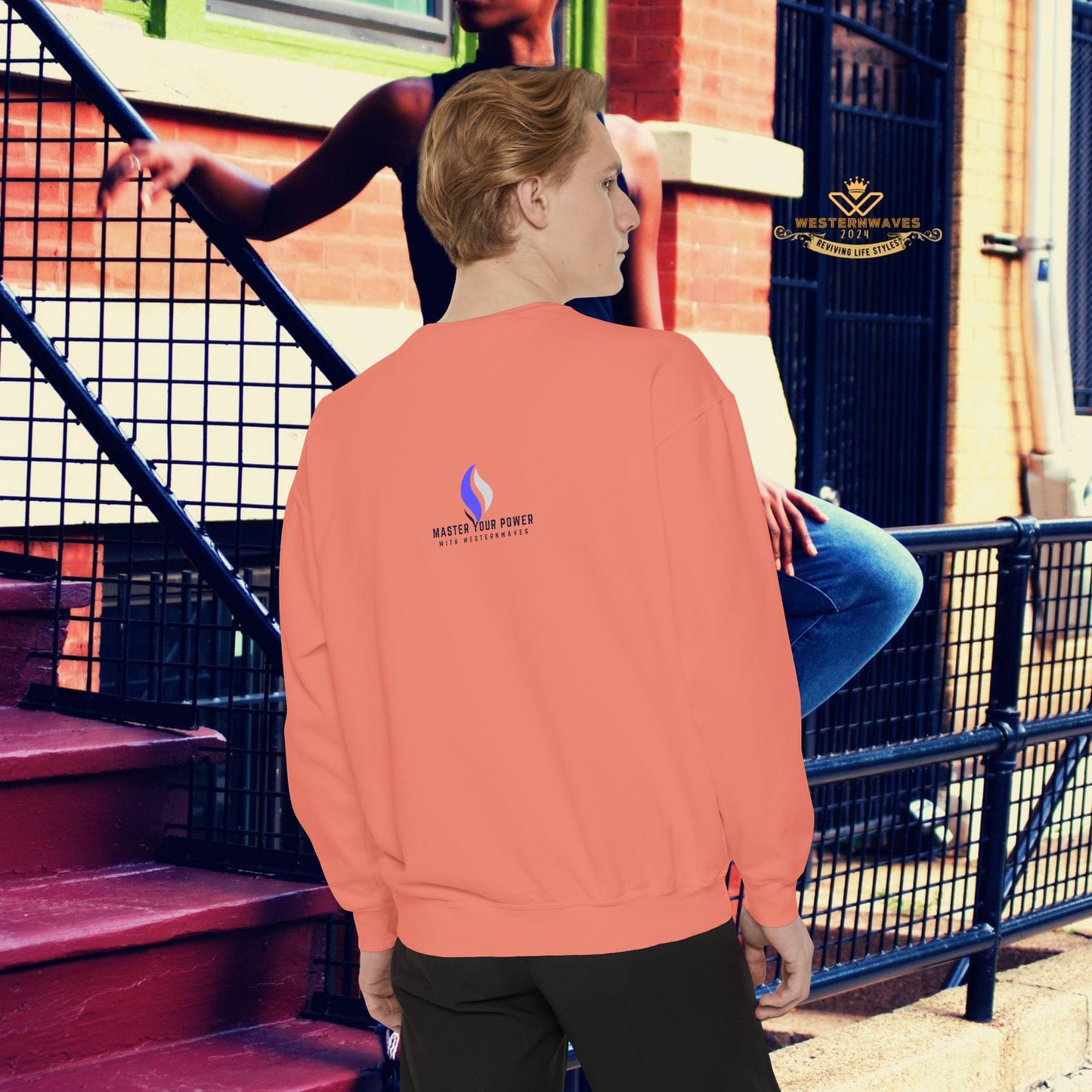 Unisex Garment-Dyed Sweatshirt_ N3+ Series UGDSS PT2WW002_ Limited Edition by WesternWaves_