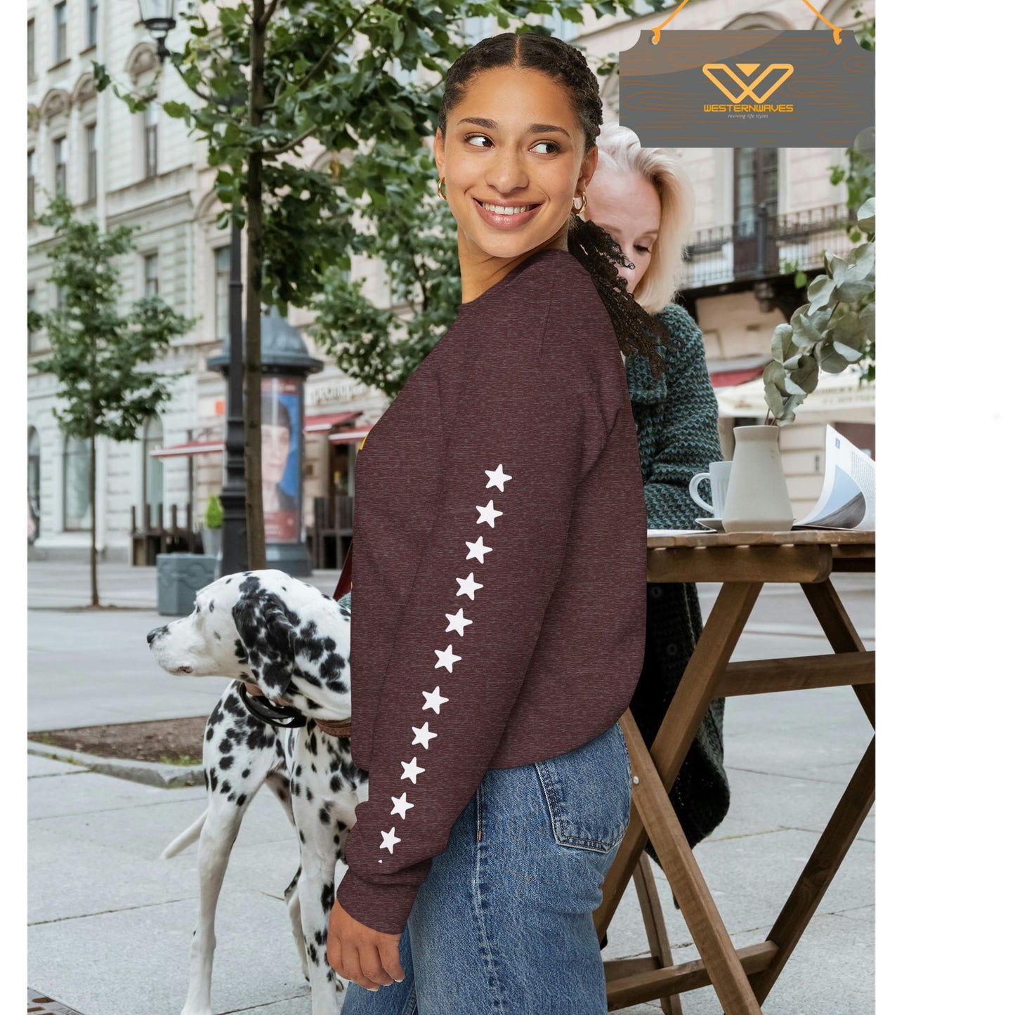 Unisex Heavy Blend™ Crewneck Sweatshirt_ N3+ Series UHBCSS PT2WW005_ Limited Edition Pure Luxury By WesternWaves: