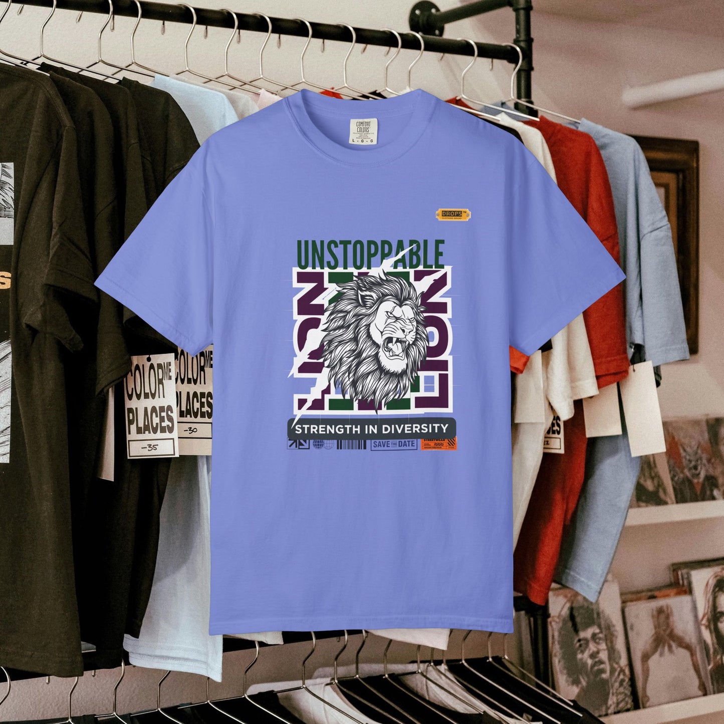 Unisex Garment-Dyed T-Shirt_ 26 June 2025_ Limited Edition Strength in Diversity by WesternWaves: