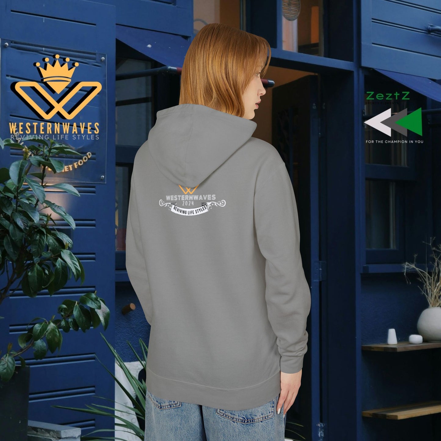 Unisex Lightweight Hooded Sweatshirt – N3+ Series USLWHSS PT2WW010_ Limited Edition Crafted Comfort by WesternWaves: