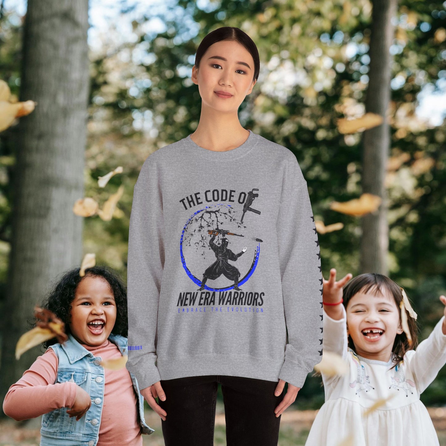 Unisex Heavy Blend™ Crewneck Sweatshirt_ N3+ Series UHBCSS PT2WV010_ Limited Edition Timeless Style by WesternWaves: