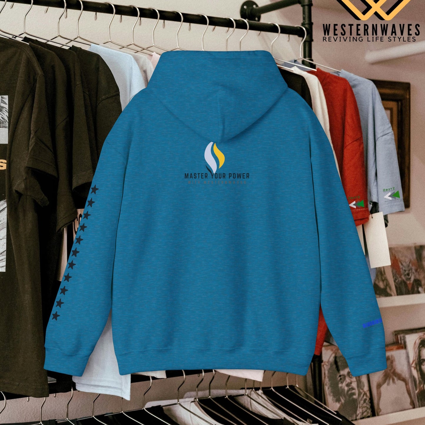 Unisex Heavy Blend™ Hooded Sweatshirt_ N2+ Series USHBHSS PT2WW007_Limited Edition Pinnacle of Comfort & Style by WesternWaves: