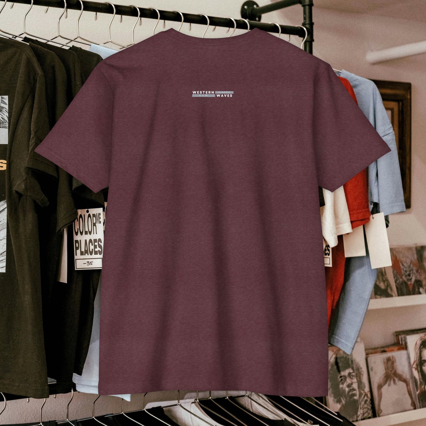 Unisex CVC Jersey T-shirt_ N8+ Series USCVCJTS PT2WW001_ Limited Edition CVC T-shirt by WesternWaves: