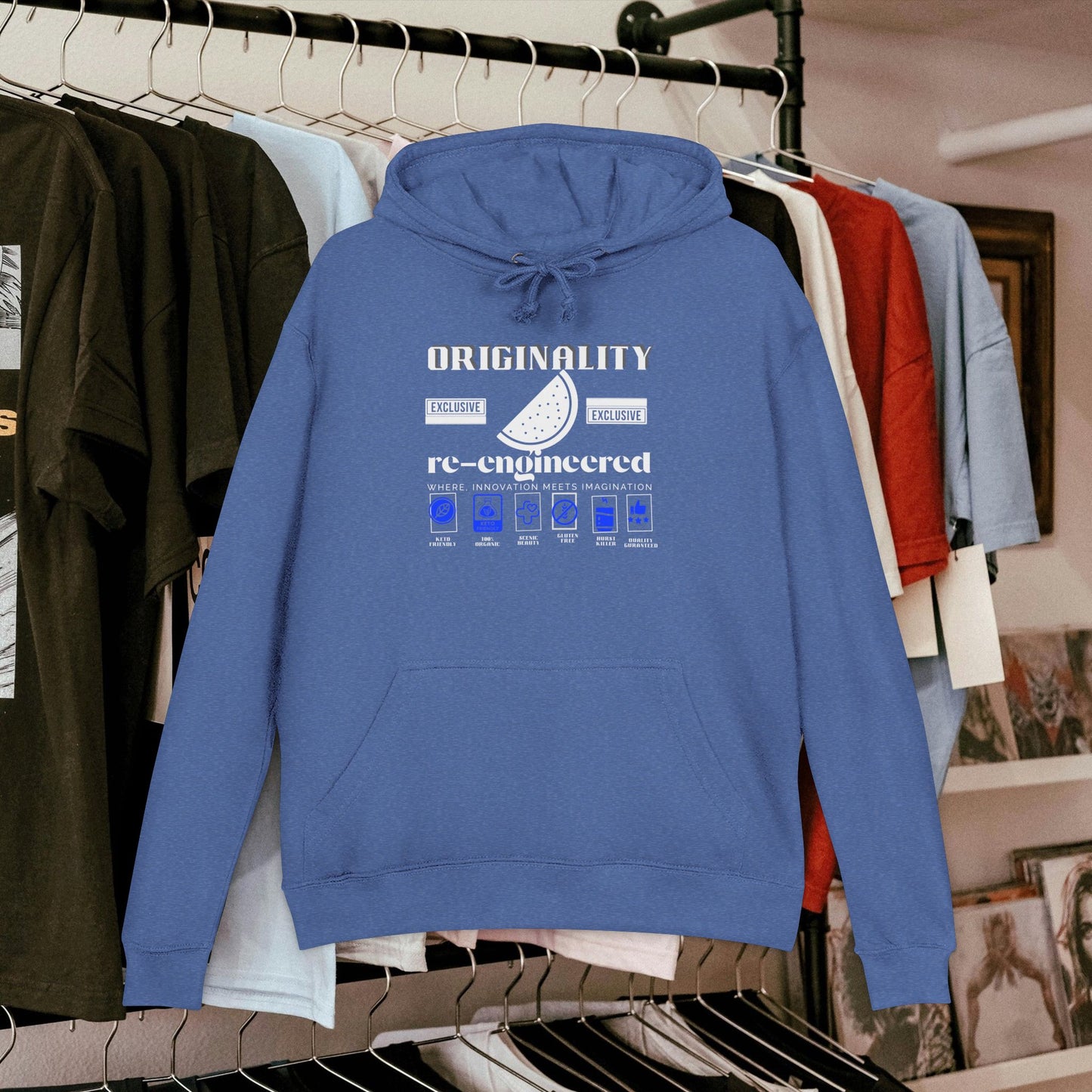 Unisex French Terry hoodie_ N8* Series USFTH PT2WW001_ Limited Edition Everyday Comfort by WesternWaves: