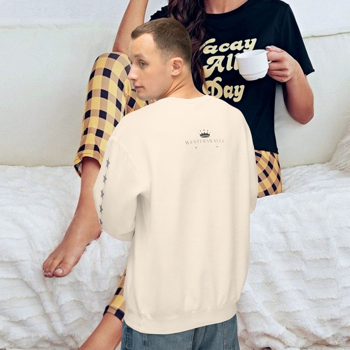 Unisex Lightweight Sweatshirt_ N7+ Series USLWSS PT2WW001_ Limited Edition by WesternWaves: