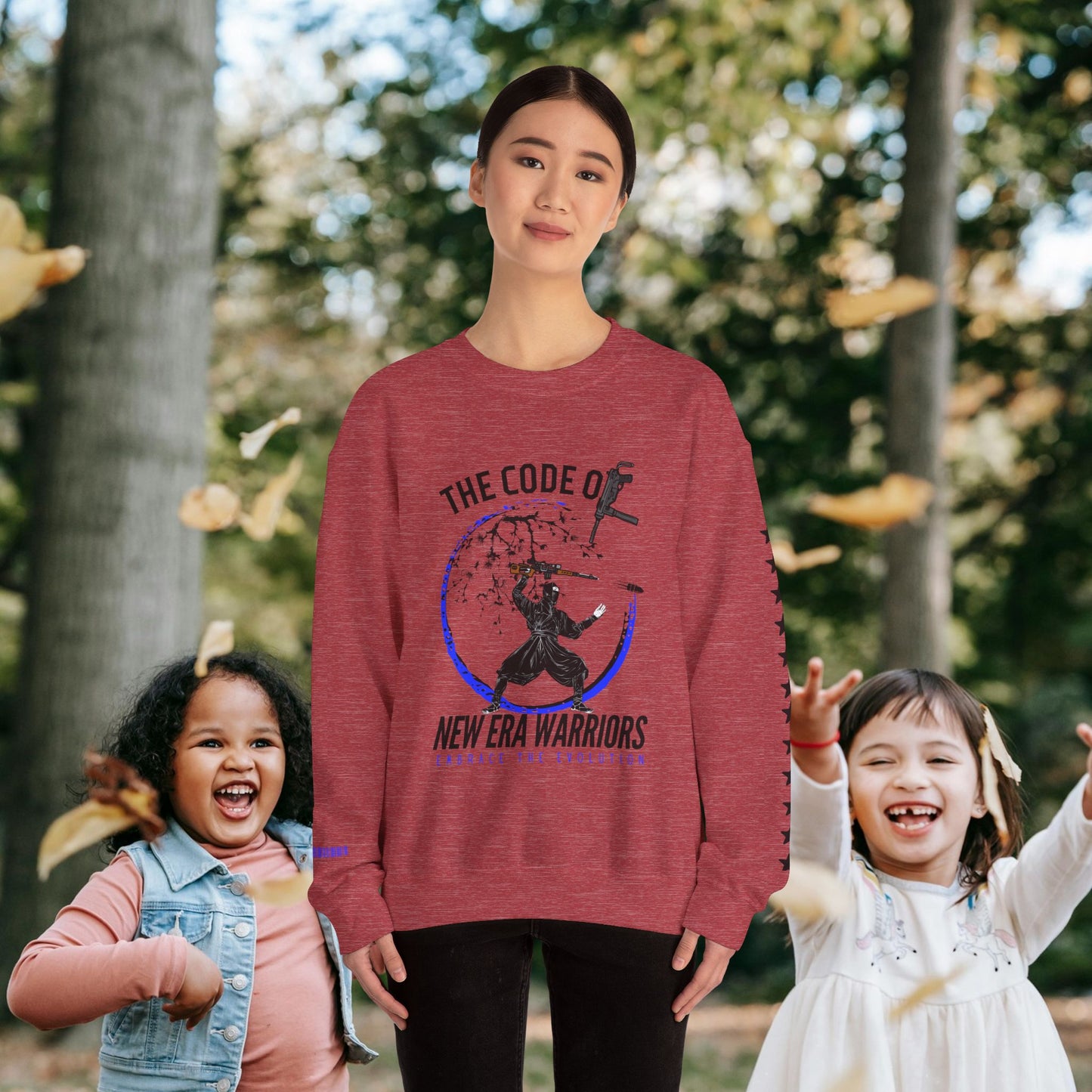Unisex Heavy Blend™ Crewneck Sweatshirt_ N3+ Series UHBCSS PT2WV010_ Limited Edition Timeless Style by WesternWaves: