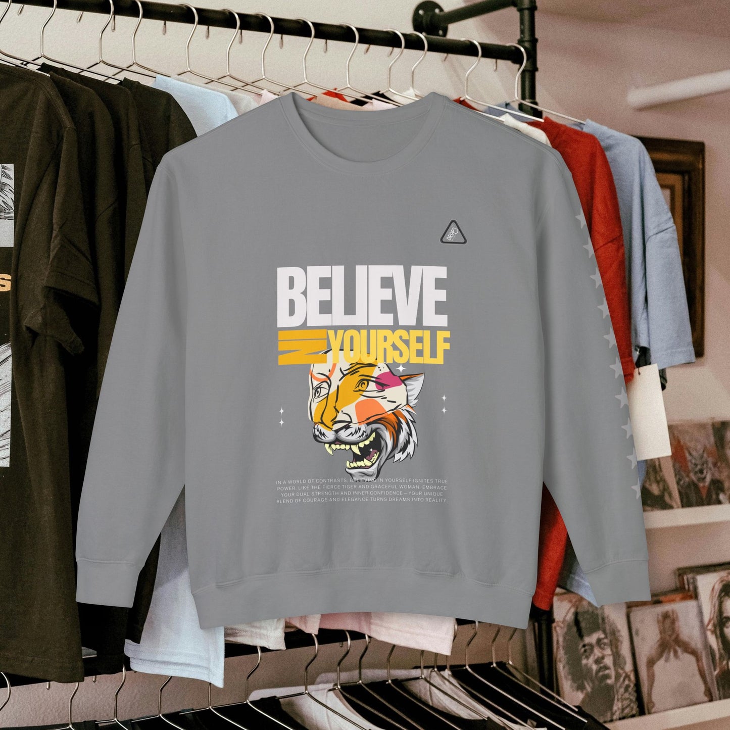 Unisex Lightweight Crewneck Sweatshirt_ N2 Series ULWCSS PT2WW006_ Limited Edition Unparalleled Quality by WesternWaves: