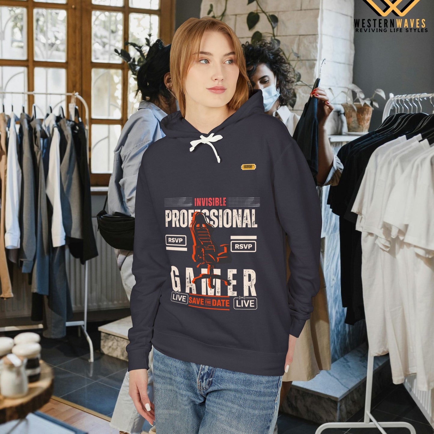 Unisex Lightweight Hooded Sweatshirt – N2* Series USLWHSS PT2WW027_ Limited Edition Crafted Comfort by WesternWaves: