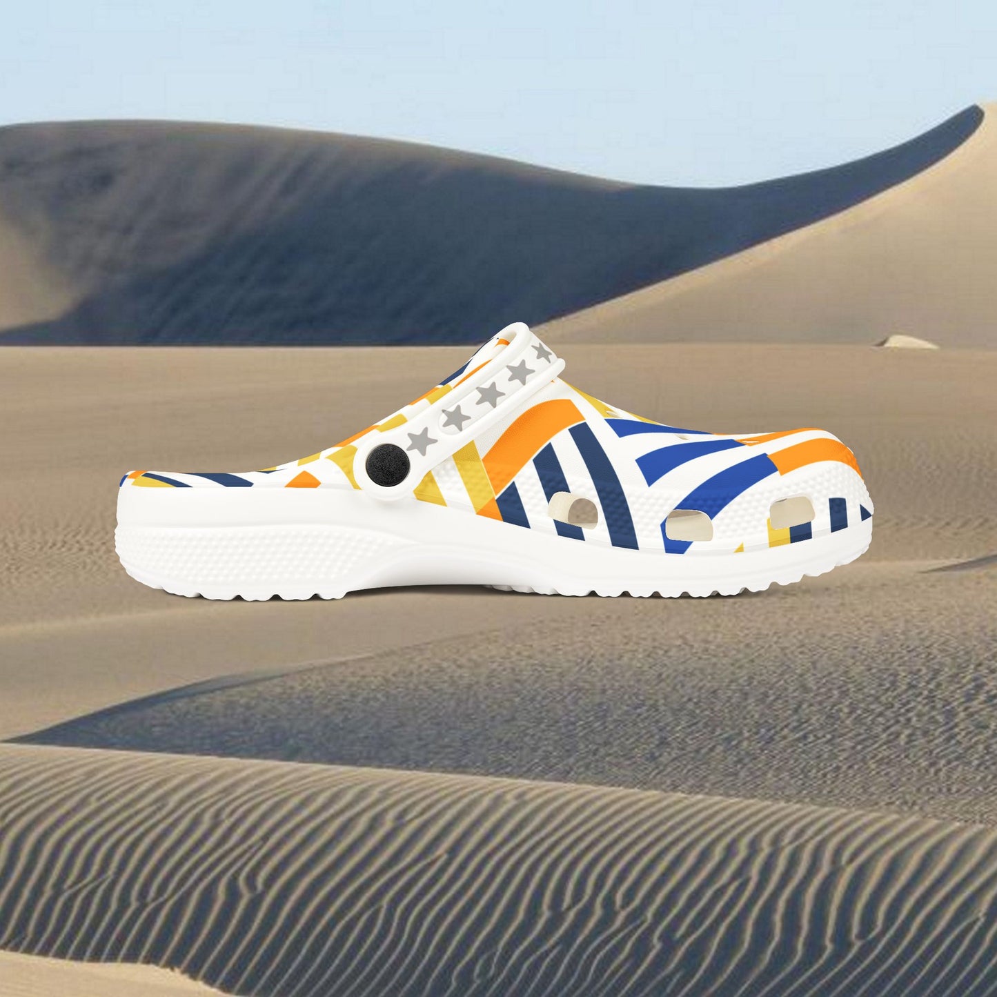 EVA Foam Clogs (AOP)_ N+ Series EVAFC(AOP) PT2WW004_ Limited Edition Cloud Comfort with Charms by WesternWaves:
