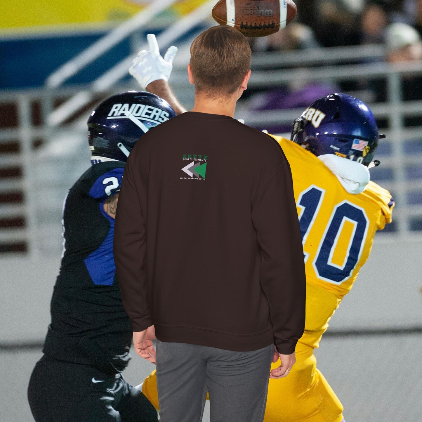 Unisex Heavy Blend™ Crewneck Sweatshirt_ N2 Sports Series UHBCSS PT2WW006_ Limited Edition ‘Zeztz’ Brand Sports Elements by WesternWaves: